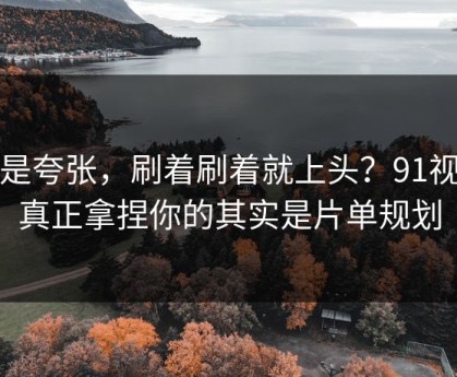 不是夸张，刷着刷着就上头？91视频真正拿捏你的其实是片单规划