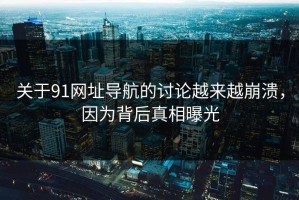 关于91网址导航的讨论越来越崩溃，因为背后真相曝光