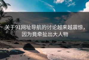 关于91网址导航的讨论越来越震惊，因为竟牵扯出大人物