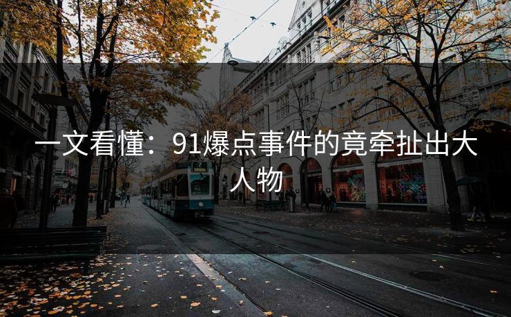 一文看懂：91爆点事件的竟牵扯出大人物